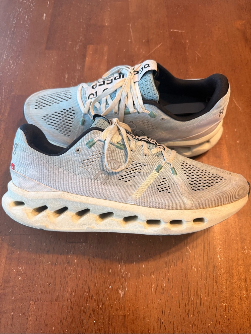 On Cloudsurfer Shoes M 10 W 11.5 Mineral Aloe Road Race Running ON CLOUD